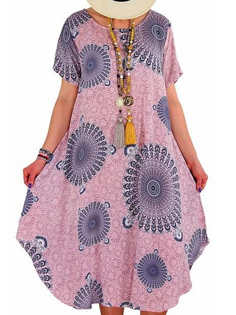 Boho jurk grote maat