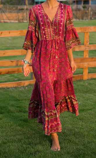 Boho jurk kort