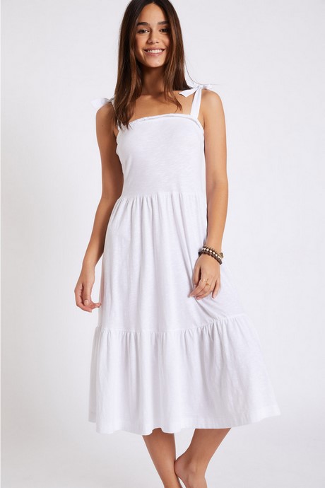 Maxi witte jurk
