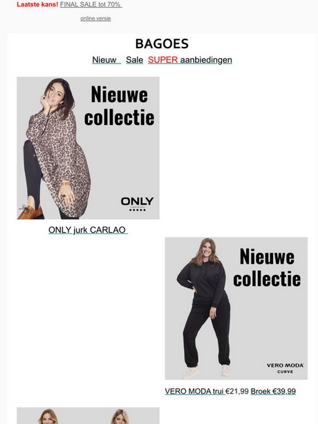 Vero moda jurken nieuwe collectie