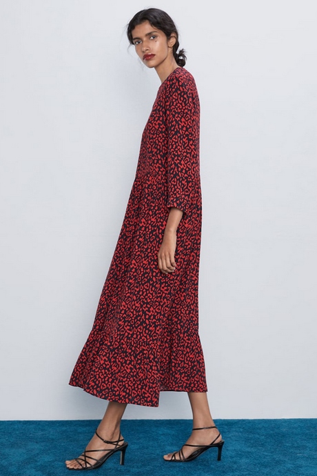 Zara midi jurk met print