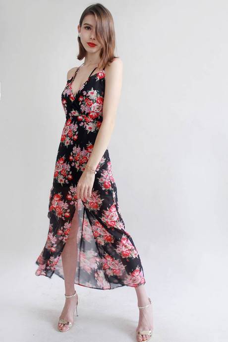 Chiffon maxi dress