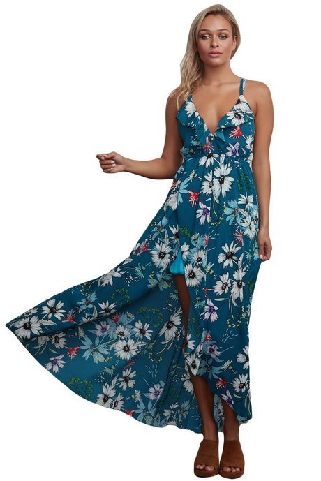 Maxi chiffon jurk