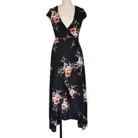 Only maxi dress zwart