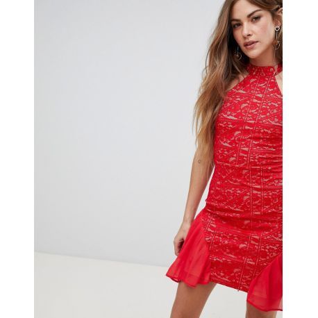 Skater jurk rood
