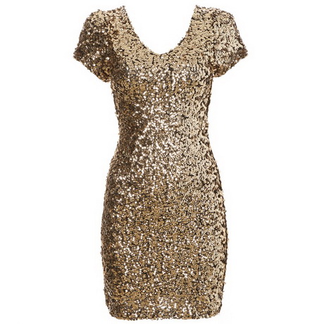 Gouden glitterjurk