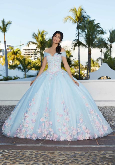 Blauwe Quinceanera Jurken 2023