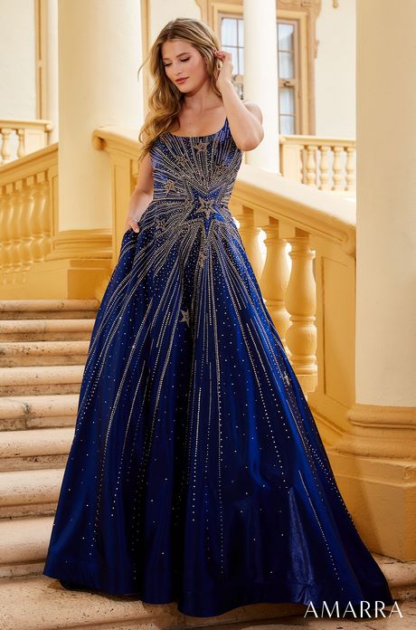 Navy blue prom dresses 2023