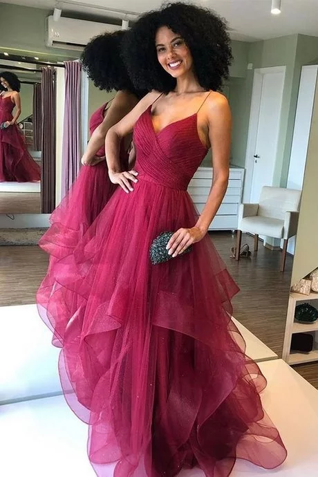 Prom dresses 2024 burgundy