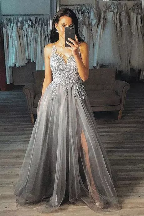 Grey prom dresses 2024