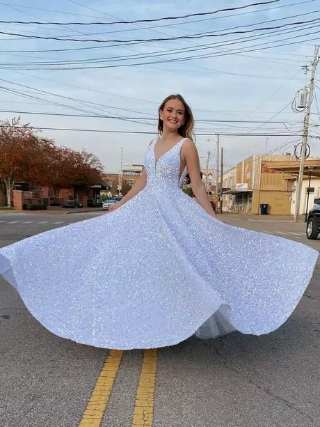 Lange witte prom dresses 2024
