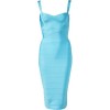 Aqua blauwe jurk