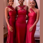 Rode bruidsmeisjes jurken