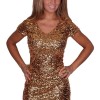 Gouden glitter jurk